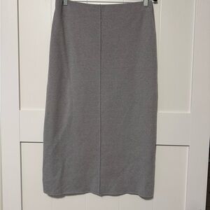 Zara Classic Gray Midi Skirt